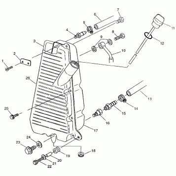 OIL TANK Magnum 2X4 W97AA42A (4940704070A012)