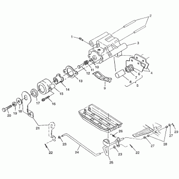 REAR BRAKE Magnum 2X4 W97AA42A (4940704070C001)