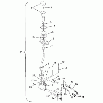GEAR SELECTOR Magnum 2X4 W97AA42A (4940704070C004)