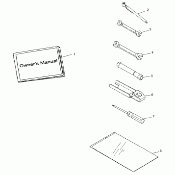 TOOL KIT  Magnum 2X4 W97AA42A (4940704070C007)