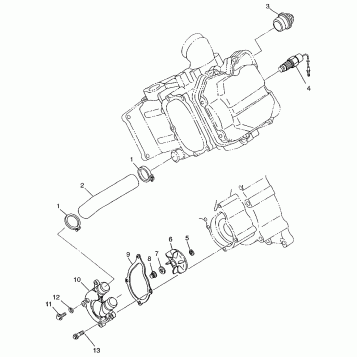 WATER PUMP Magnum 2X4 W97AA42A (4940704070C012)