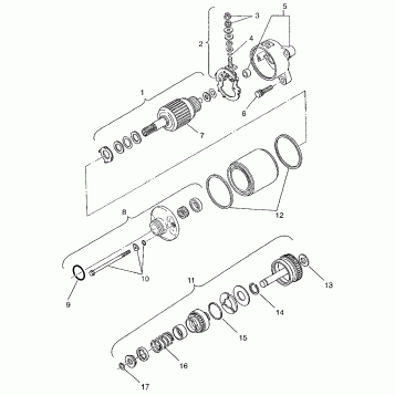 STARTING MOTOR Magnum 2X4 W97AA42A (4940704070D005)