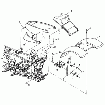 FRONT CAB - W97AE42A (4940754075A005)