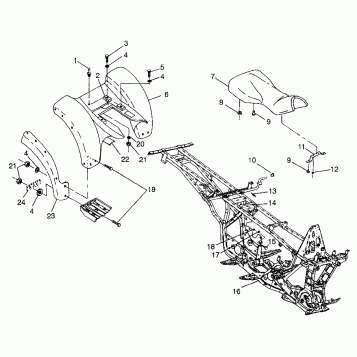 REAR CAB - W97AE42A (4940754075A006)