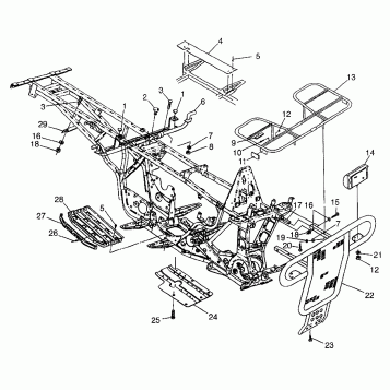 BUMPER/RACK MOUNTING - W97AE42A (4940754075A007)
