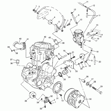 ENGINE MOUNTING - W97AE42A (4940754075A011)
