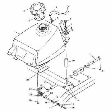 FUEL TANK - W97AE42A (4940754075A014)