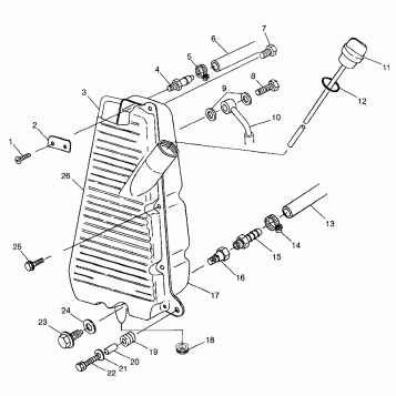 OIL TANK Magnum 6X6 W97AE42A and Swedish Magnum 6X6 S97AE42E (4940754075B001)