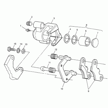 MIDDLE AXLE BRAKE Magnum 6X6 W97AE42A and Swedish Magnum 6X6 S97AE42E (4940754075C003)