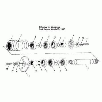 CENTER TIGHTENER  Magnum 6X6 W97AE42A and Swedish Magnum 6X6 S97AE42E (4940754075C005)
