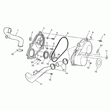 CLUTCH COVER  Magnum 6X6 W97AE42A and Swedish Magnum 6X6 S97AE42E (4940754075C012)