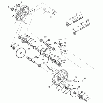 GEARCASE Magnum 6X6 W97AE42A and Swedish Magnum 6X6 S97AE42E (4940754075D005)