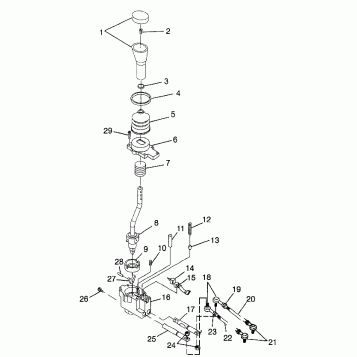 GEAR SELECTOR Magnum 6X6 W97AE42A and Swedish Magnum 6X6 S97AE42E (4940754075D007)