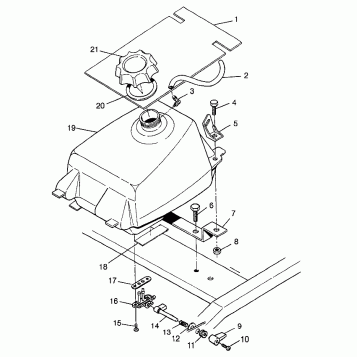 FUEL TANK BIG BOSS 6X6 400L W97AE38A (4940814081A013)