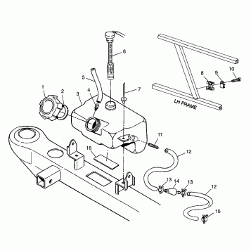 OIL TANK BIG BOSS 6X6 400L W97AE38A (4940814081A014)