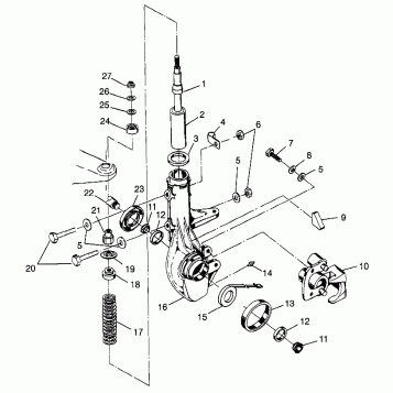 FRONT STRUT BIG BOSS 6X6 400L W97AE38A (4940814081B006)