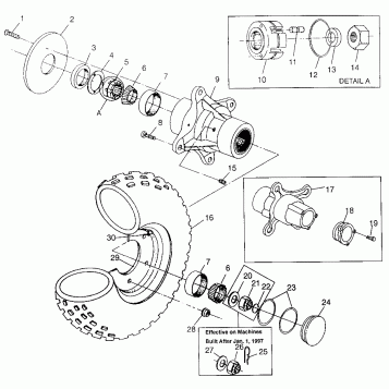 FRONT WHEEL BIG BOSS 6X6 400L W97AE38A (4940814081B007)
