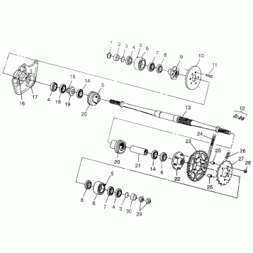 MIDDLE DRIVE BIG BOSS 6X6 400L W97AE38A (4940814081C002)