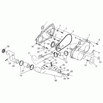 CLUTCH COVER BIG BOSS 6X6 400L W97AE38A (4940814081C007)