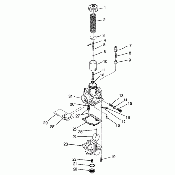 CARBURETOR BIG BOSS 6X6 400L W97AE38A (4940814081D011)
