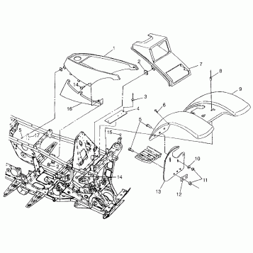 FRONT CAB Magnum 4X4 W97AC42A, Swedish Magnum 4X4 S97AC42E and Norwegian Ma (4940834083A005)