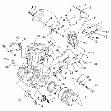 ENGINE MOUNTING Magnum 4X4 W97AC42A, Swedish Magnum 4X4 S97AC42E and Norweg (4940834083A009)