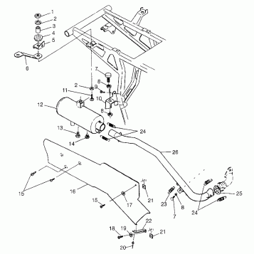 EXHAUST SYSTEM Magnum 4X4 W97AC42A, Swedish Magnum 4X4 S97AC42E and Norwegi (4940834083A012)