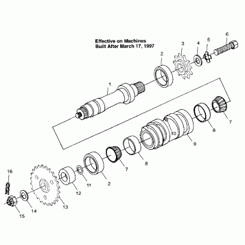 CENTER TIGHTENER Magnum 4X4 W97AC42A, Swedish Magnum 4X4 S97AC42E and Norwe (4940834083B14A)