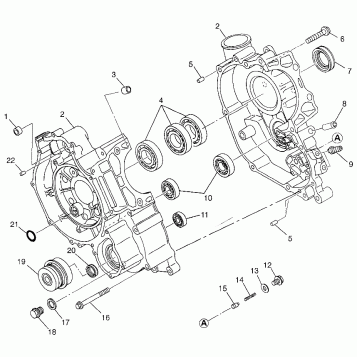 CRANKCASE Magnum 4X4 W97AC42A, Swedish Magnum 4X4 S97AC42E and Norwegian Ma (4940834083C012)