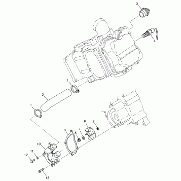 WATER PUMP Magnum 4X4 W97AC42A, Swedish Magnum 4X4 S97AC42E and Norwegian M (4940834083D002)