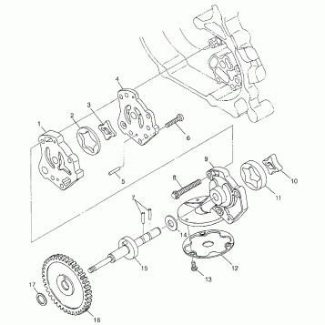 OIL PUMP Magnum 4X4 W97AC42A, Swedish Magnum 4X4 S97AC42E and Norwegian Mag (4940834083D004)