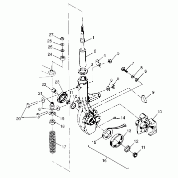 FRONT STRUT - W97CD50A (4941354135B006)