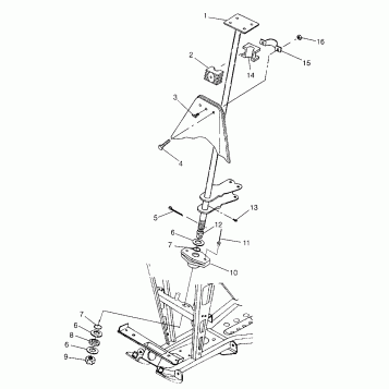 STEERING POST - W97CD50A (4941354135B012)