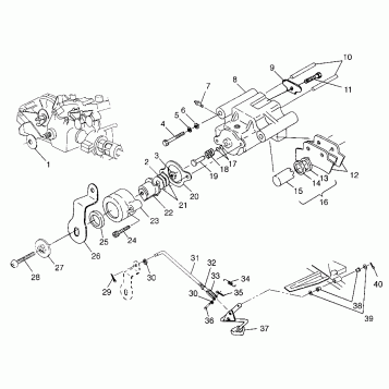 REAR BRAKE  XPLORER 500 W97CD50A (4941354135C007)