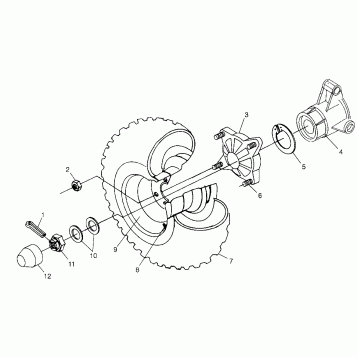 REAR WHEEL DRIVE  XPLORER 500 W97CD50A (4941354135C008)