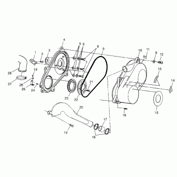 CLUTCH COVER  XPLORER 500 W97CD50A (4941354135C009)