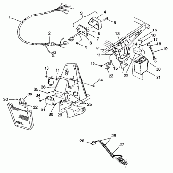 ELECTRICAL/TAILLIGHT  XPLORER 500 W97CD50A (4941354135C010)