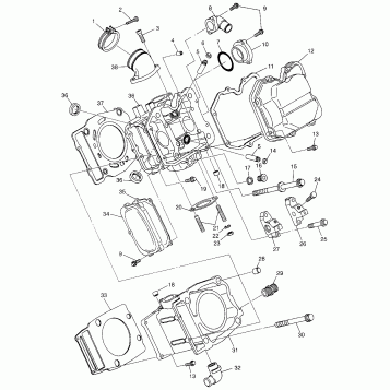 CYLINDER  XPLORER 500 W97CD50A (4941354135D003)