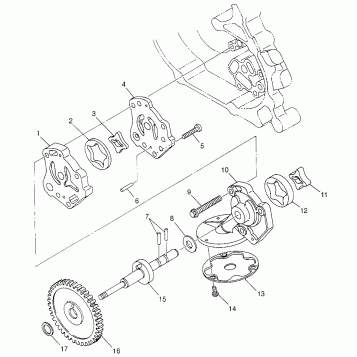 OIL PUMP  XPLORER 500 W97CD50A (4941354135D011)