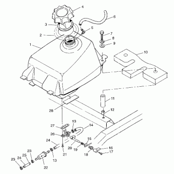 FUEL TANK  Scrambler 500 W97BC50A (4943074307A013)