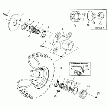FRONT WHEEL  Scrambler 500 W97BC50A (4943074307B006)