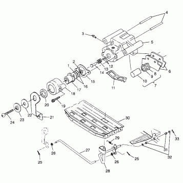REAR BRAKE  Scrambler 500 W97BC50A (4943074307C005)