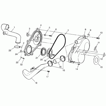 CLUTCH COVER  Scrambler 500 W97BC50A (4943074307C007)