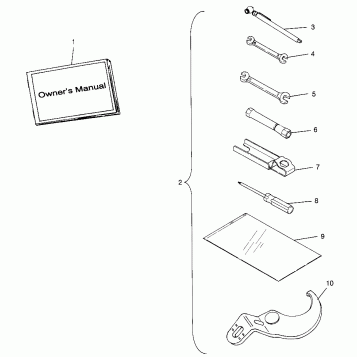 TOOL KIT  Scrambler 500 W97BC50A (4943074307C012)