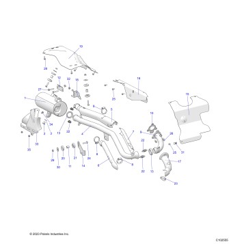 ENGINE, EXHAUST - A24SEG50B1/B3 (C102555)