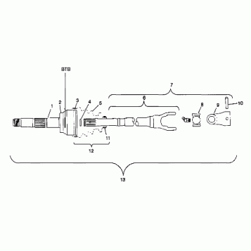 CV JOINT - BTB - W98BC50A (4944994499b004)