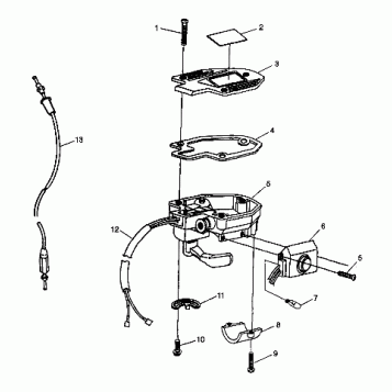 CONTROLS - THROTTLE ASM./CABLE - W98BC50A (4944994499b011)