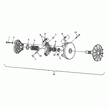 DRIVE CLUTCH - W98BC50A (4944994499b013)