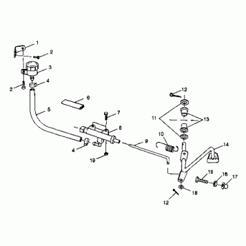 REAR BRAKE MASTER CYLINDER - W98BC50A (4944994499c003)