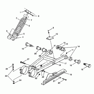 SWING ARM/SHOCK MOUNTING - W98BC50A (4944994499c009)